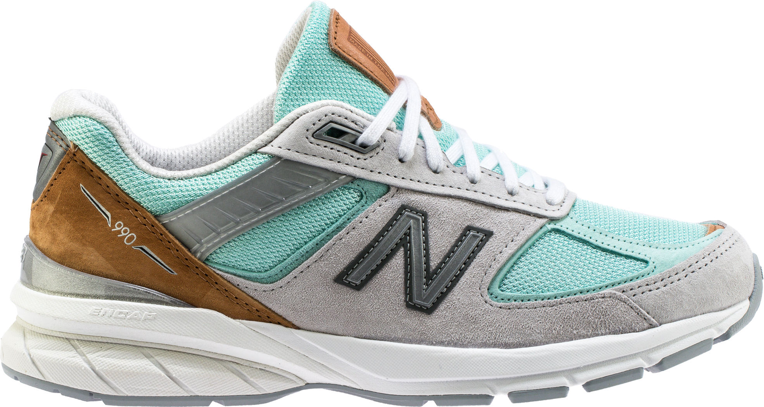 Кецове и обувки New Balance 990v5 Kawhi Leonard White Gold Сиво | M990BB25, 0