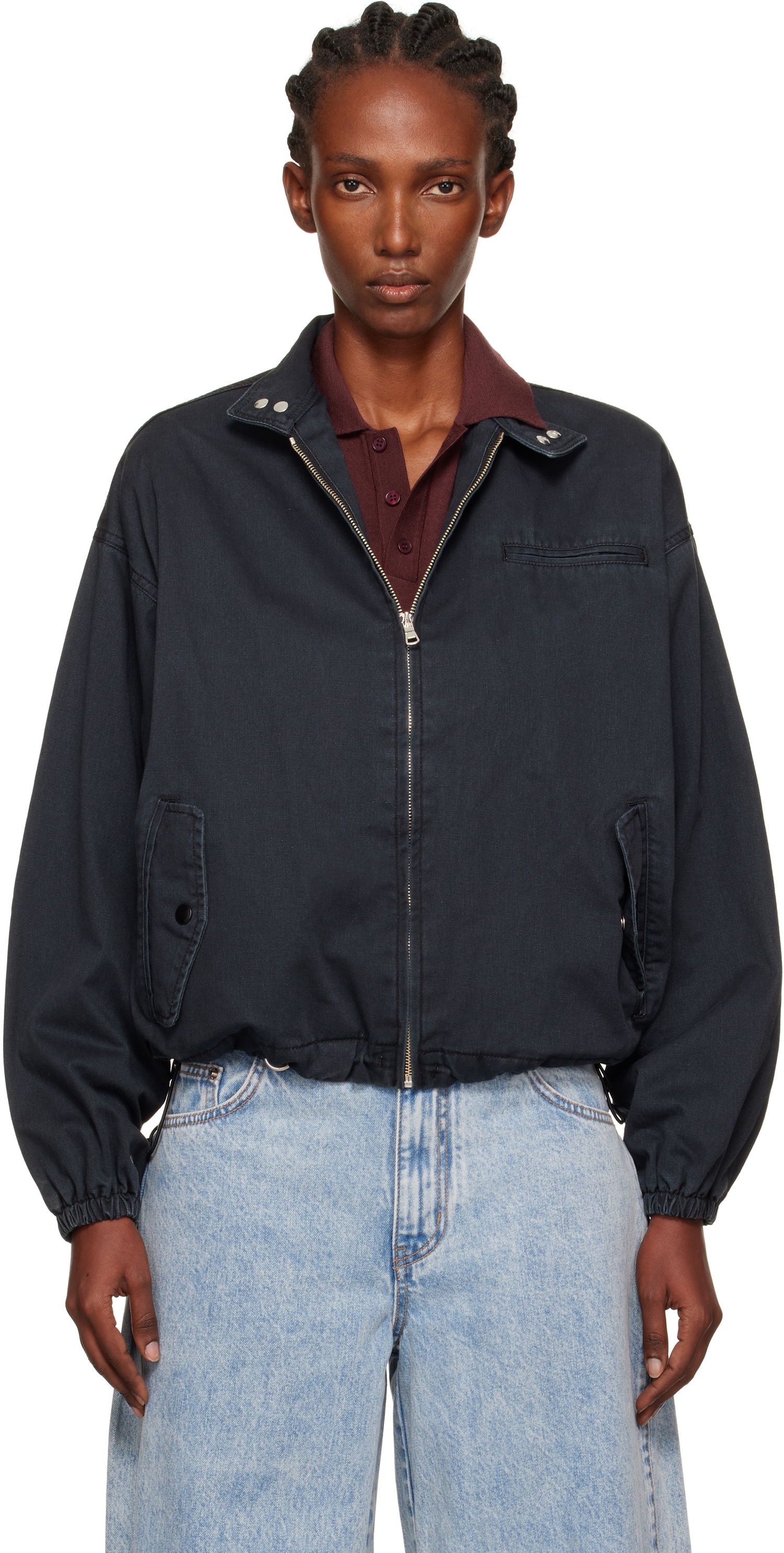 Яке We11done We11done Harrington Jacket Черно | WD-JP2-25-052-W-NV, 0