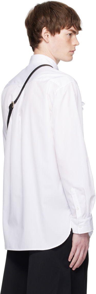 Риза Simone Rocha Simone Rocha Lace Ribbon Trim Shirt Бяло | 5391 1025, 2