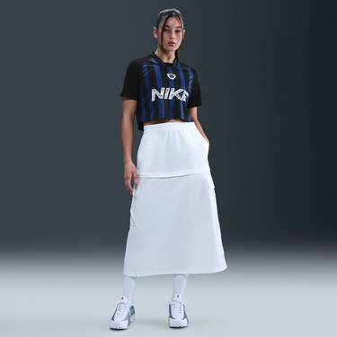 Фланелка Nike Nike Sportswear Cropped Short Sleeve T-Shirt Синьо | IM0326-455, 2