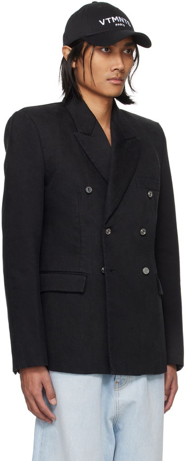 Яке VETEMENTS VETEMENTS Tailored Double-Breasted Blazer Черно | VL20JA580B, 1