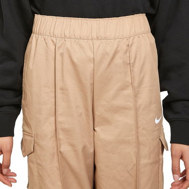 Панталони Nike Sportswear Essentials Woven High-Rise Pants Кафяво | DD5983-200, 3
