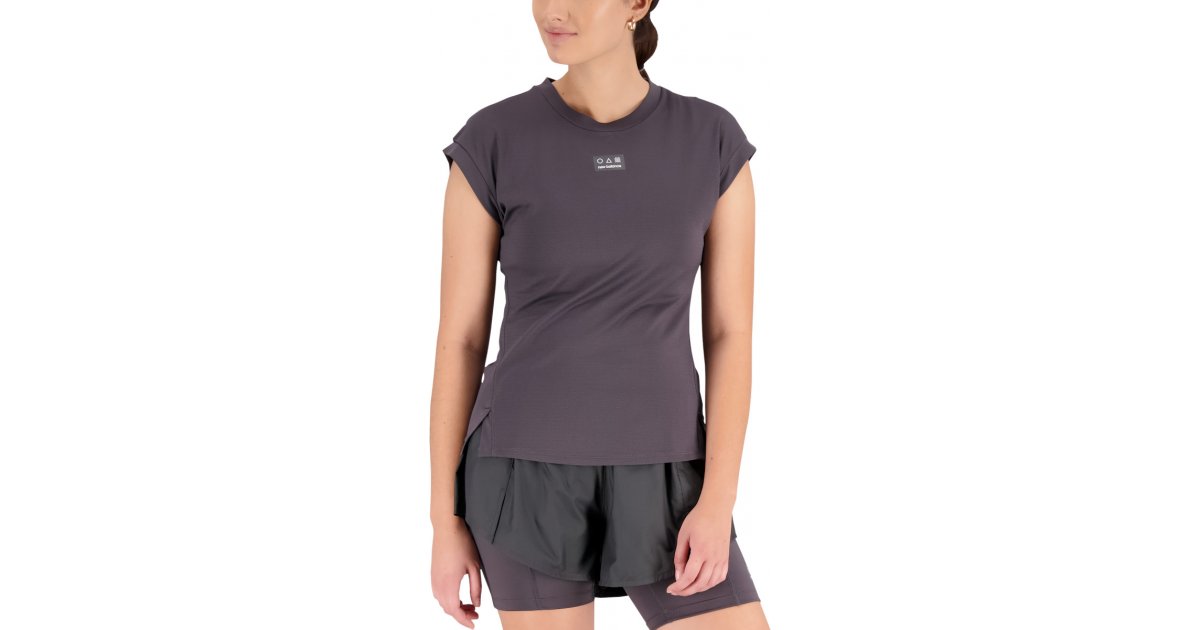 Тениска New Balance Tee Impact Run AT N-Vent Сиво | wt23277-ack, 1