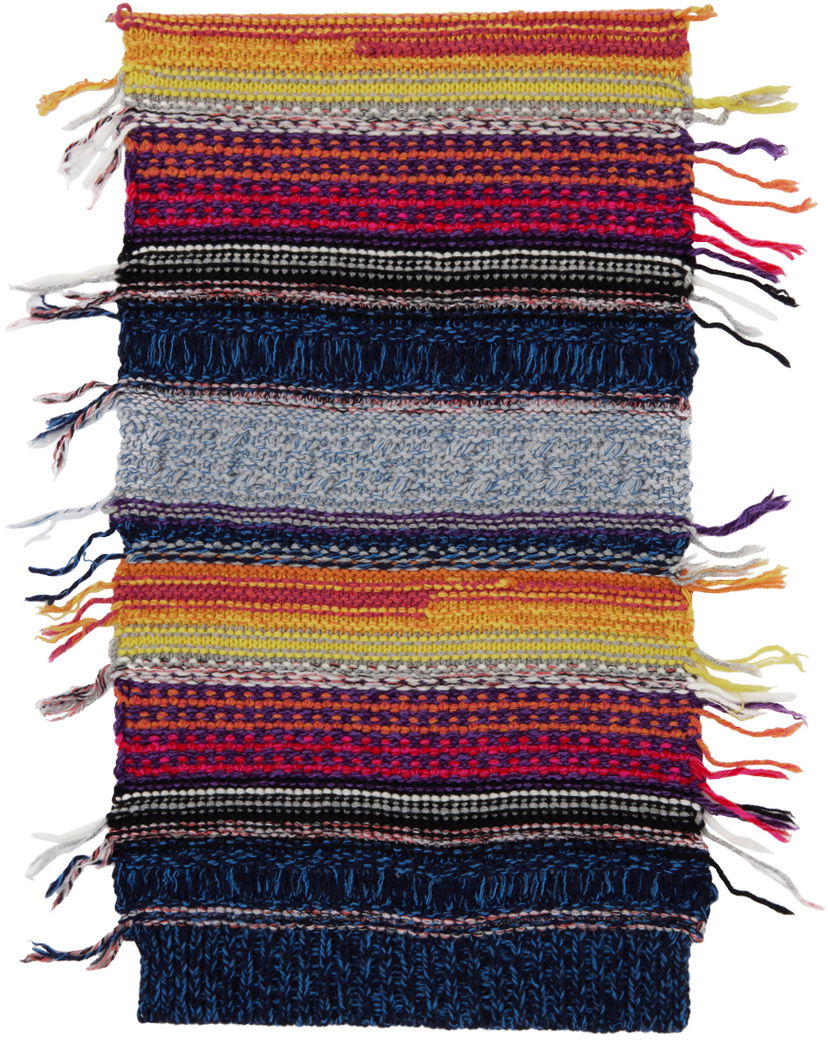 Шал CHLOÉ Irregular Stripes Knit Scarf Многоцветен | CHC22AME01620