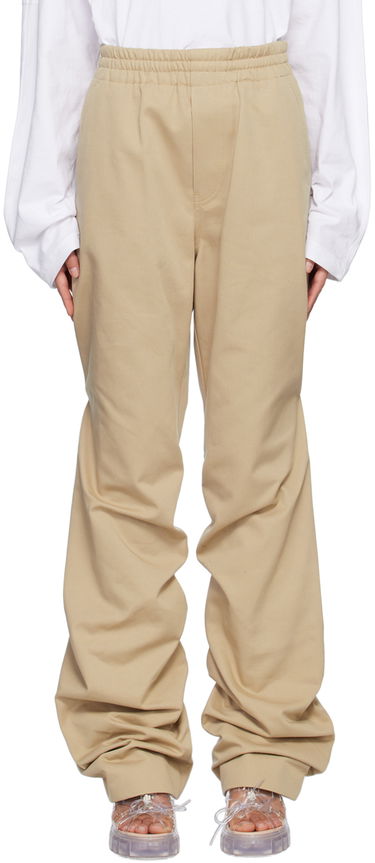 Панталони We11done We11done Banded Shirring Trousers Бежово | WD-PT1-23-296-U-BG, 0