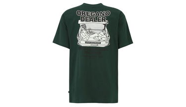 Тениска Irie Daily Oregano Dealer T-Shirt Зелено | 115D532-447, 2