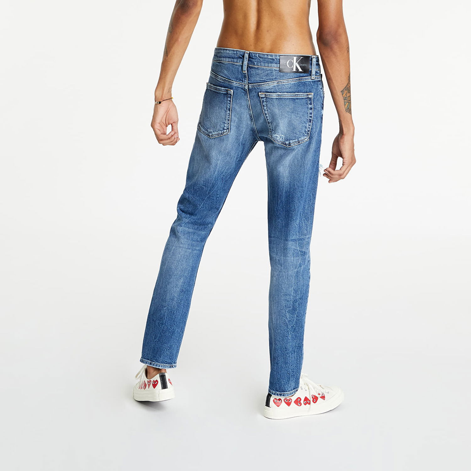 Дънки CALVIN KLEIN Jeans Slim Taper Синьо | J30J321284 1BJ, 1