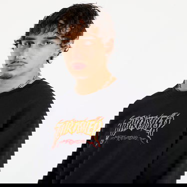 Суитчър Thrasher Thrasher Cracked by Exteenager Crewneck Черно | 145775, 1