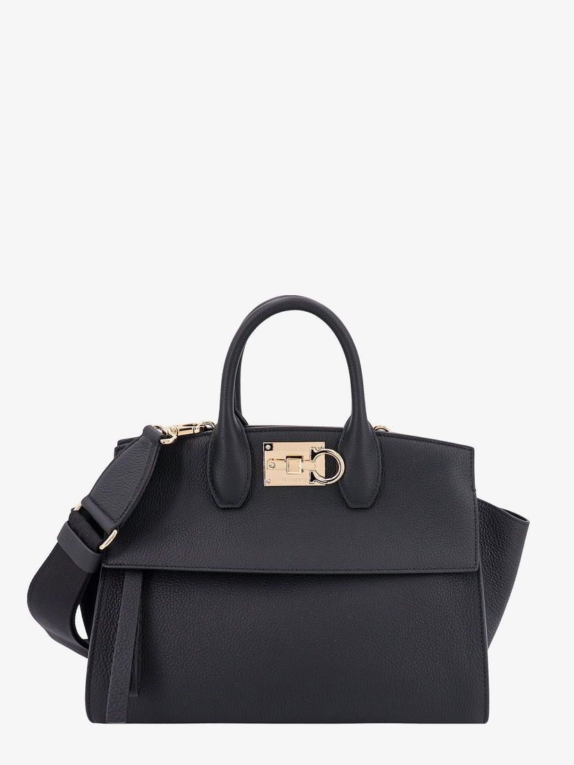 Дамска чанта FERRAGAMO STUDIO Handbag Black Черно | 214493763095NERO