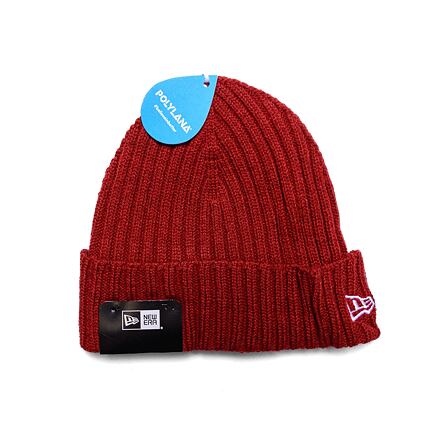 Шапка New Era Rib Short Cuff Beanie Cardinal / White One Size Червено | 60364239