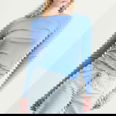 Тениска Samsoe Samsoe Samsøe Samsøe Sadou Long Sleeve T-Shirt Синьо | F10000014-164020TCX, 2