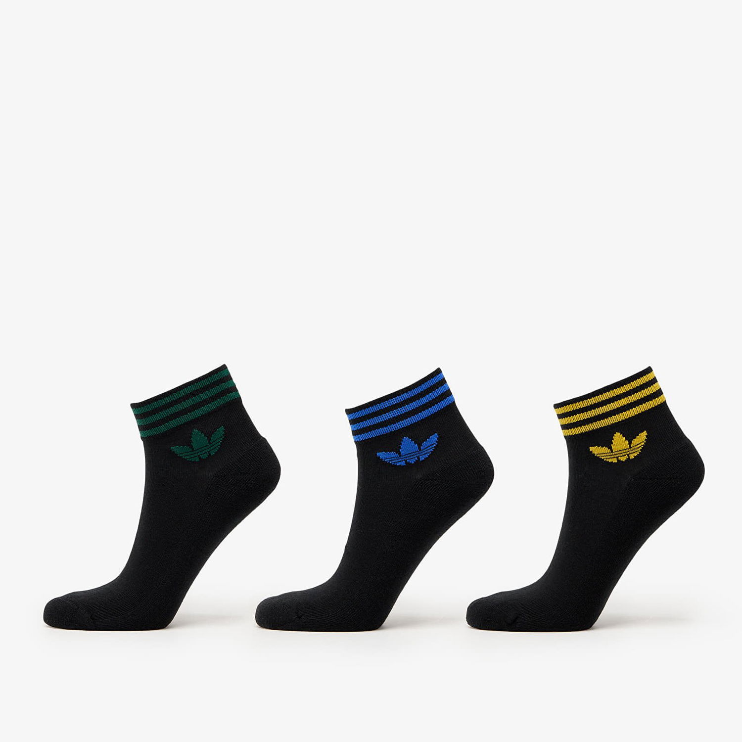 Чорапи adidas Originals Trefoil Ankle Socks 3-Pack Черно | JI9488, 0