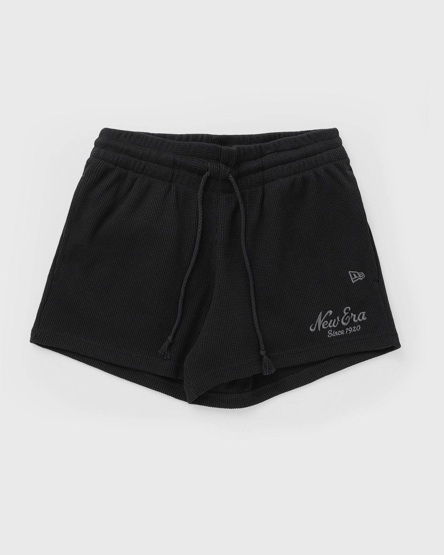 Къси панталони New Era Waffle Knit Drawstring Shorts Черно | 60667776, 1