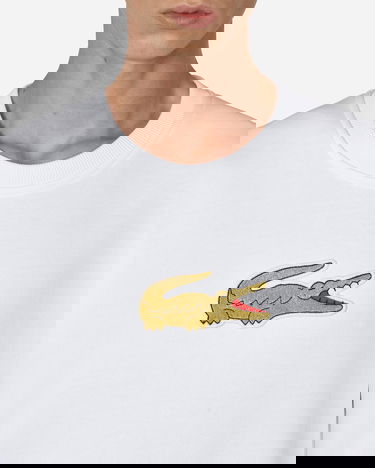 Пуловер Comme des Garçons Lacoste x Crewneck Бяло | FL-T007-W23  2, 5