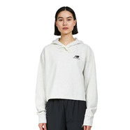Суитчър New Balance Essentials Uni-ssentials Crop Hoodie Бяло | UT21502_SAH, 0