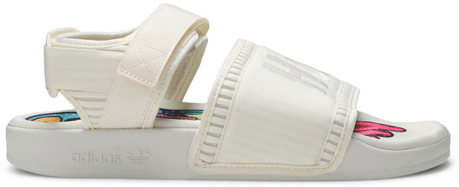 Кецове и обувки adidas Originals Pharrell x Adilette 2.0 Sandal "Cream White" Бяло | EG7831, 1