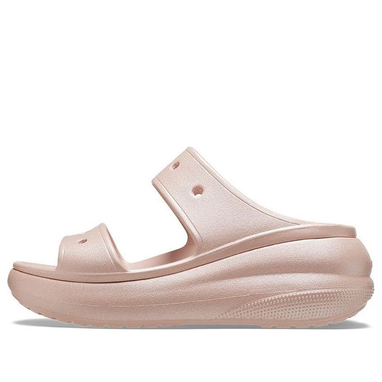 Кецове и обувки Crocs Classic Crush Shimmer Sandals Розово | 208602-6TY