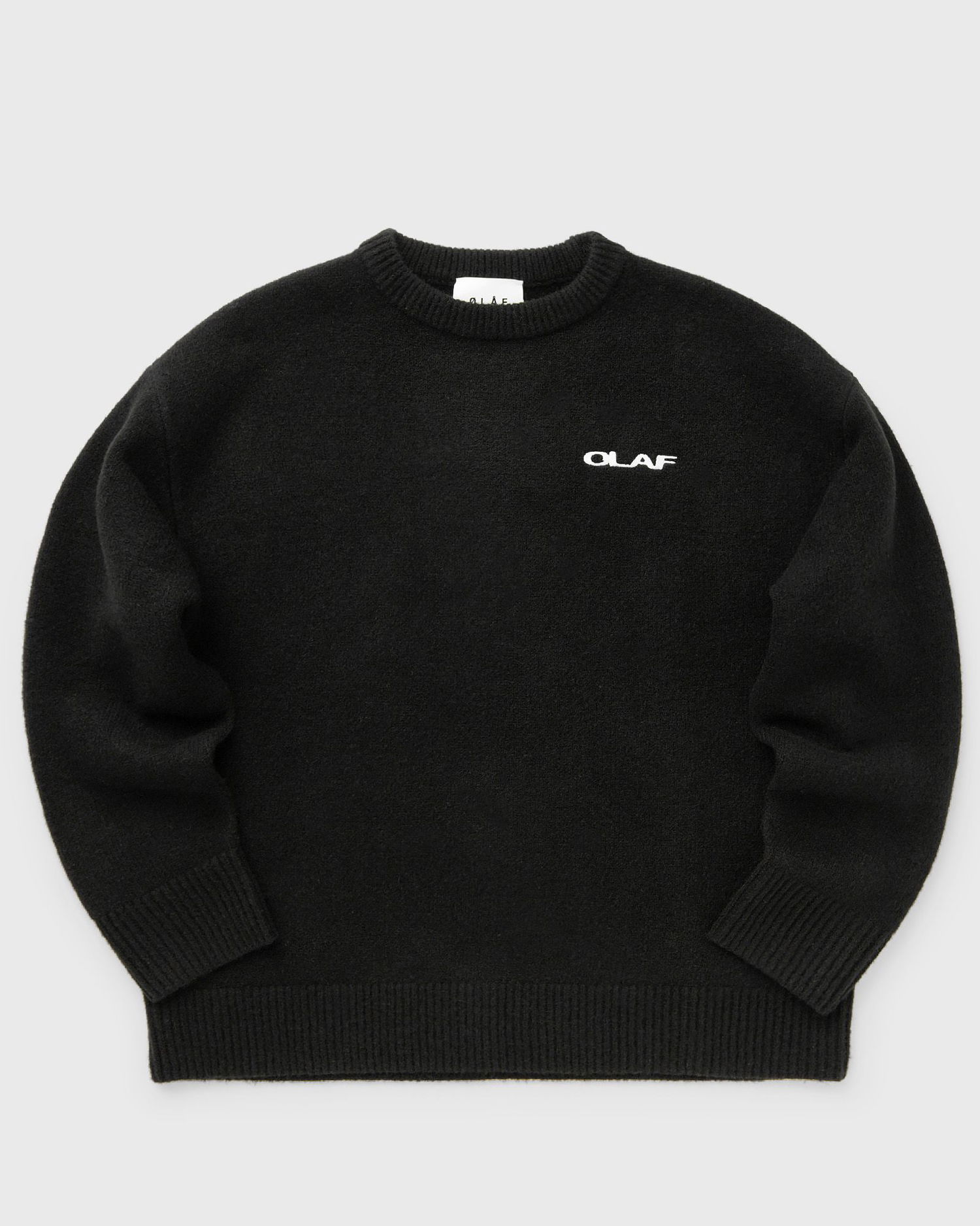Суитчър ØLÅF Drift Knitted Crewneck Sweatshirt Черно | M180703-BLACK, 0