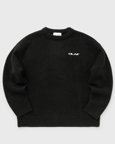 Суитчър ØLÅF Drift Knitted Crewneck Sweatshirt Черно | M180703-BLACK, 0