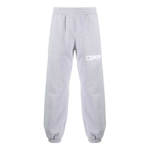 Спортни панталони Off-White Off-White Logo Print Joggers Сиво | OMCH022S20E300030788, 0