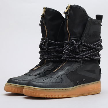 Кецове и обувки Nike SF Air Force 1 High ''Black Gum'' Черно | AA1128-001, 1