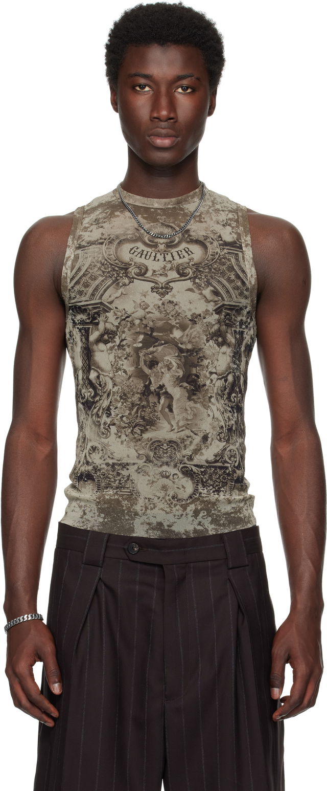 Jean Paul Gaultier Oversized Medallion Tank Top