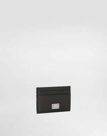 Портфейл Dolce & Gabbana Dauphine Calfskin Card Holder Черно | BP0330AG2198H708, 1