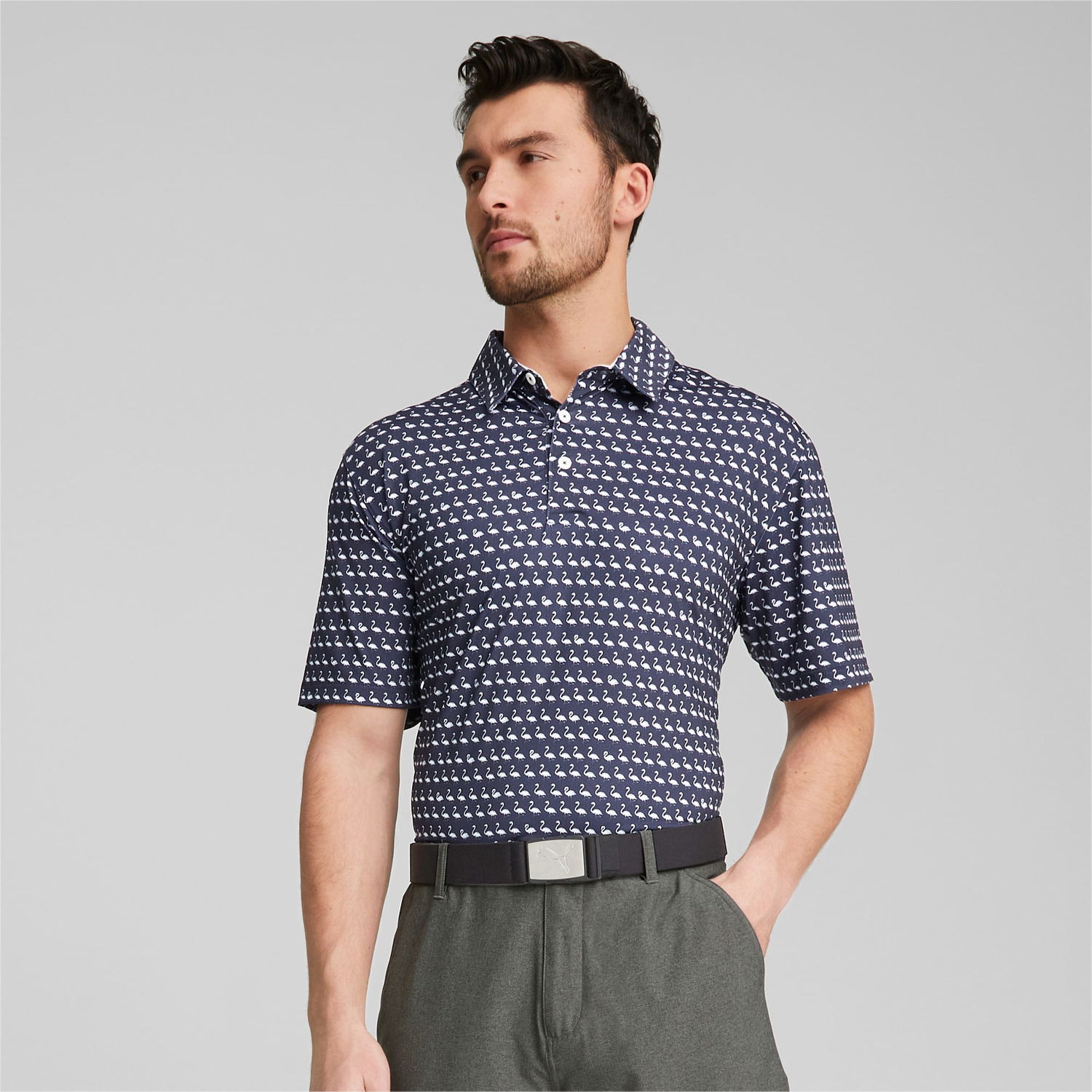 Поло тениска Puma Mattr Flamingo Polo Shirt Тъмно синьо | 537458_01, 1
