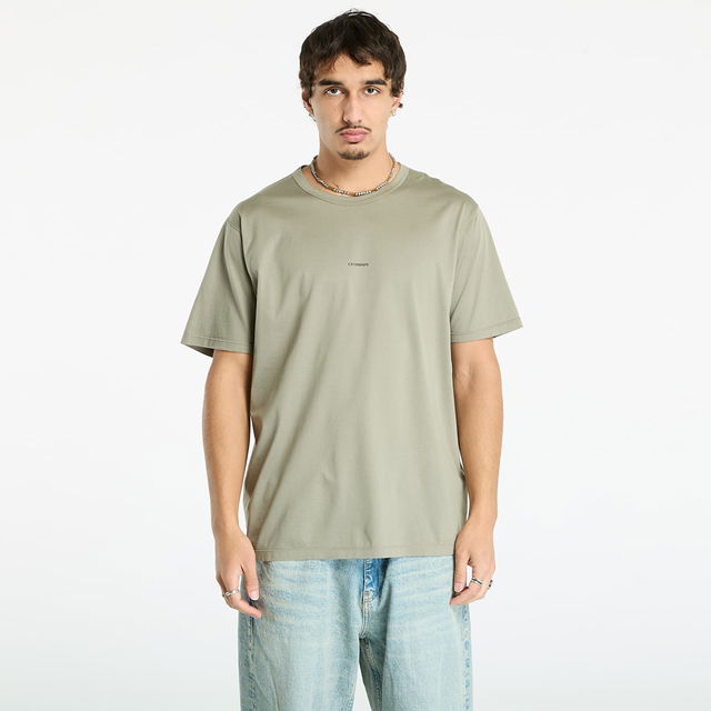 C.P. Company Mercerized 70/2 Jersey Gasato Short Sleeve Logo T-Shirt