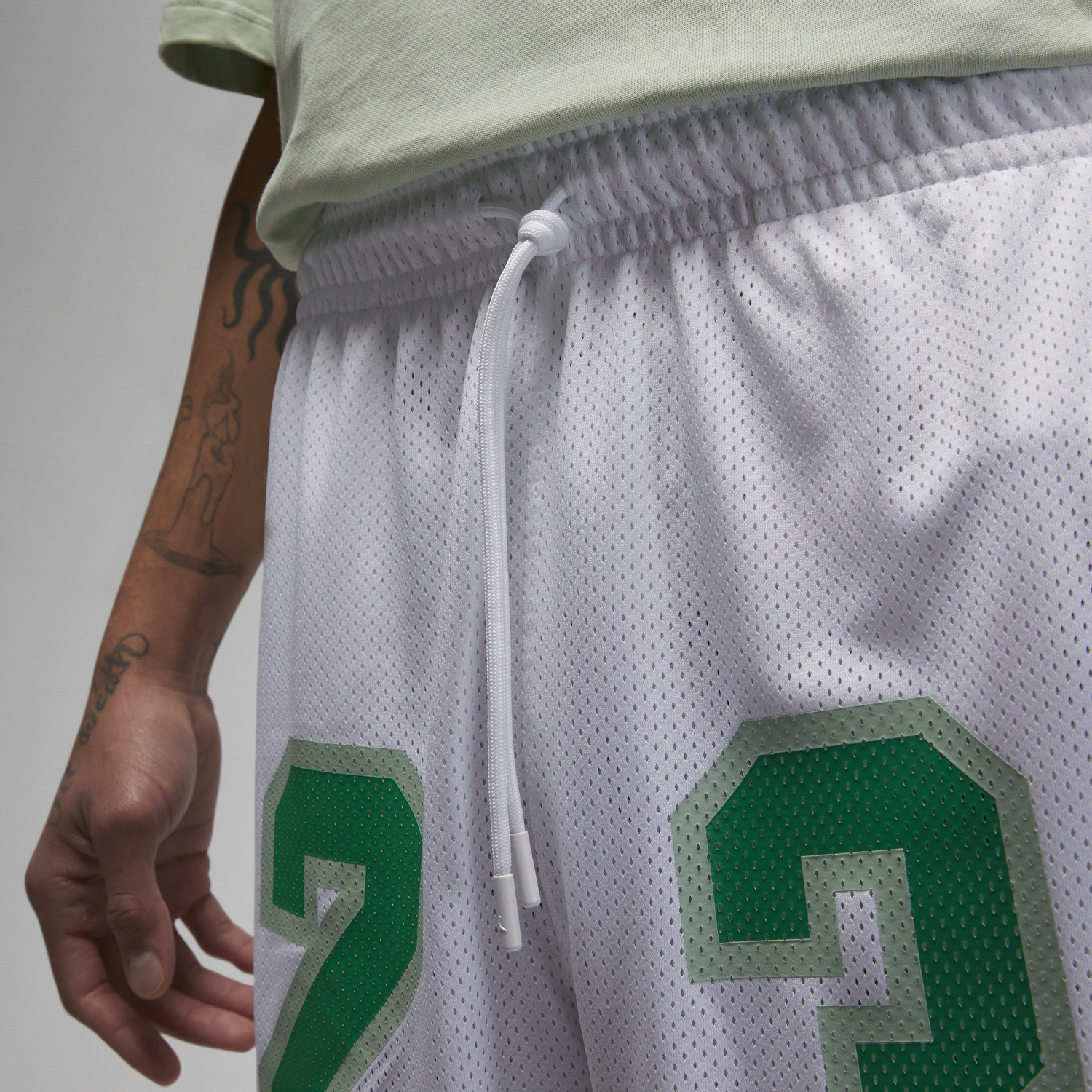 Къси панталони Nike Essentials Graphic Mesh Shorts Бяло | DX9671-100, 1
