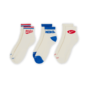 Чорапи Nike Everyday Plus Quarter Socks (3 Pairs) Бяло | HJ9340-901, 3