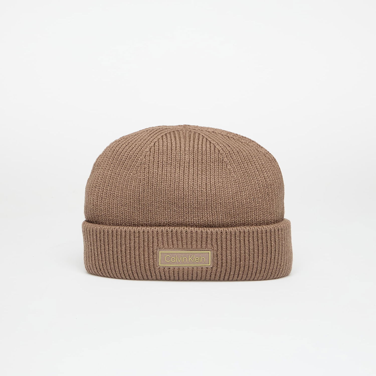 Шапка CALVIN KLEIN Patch Chunky Rib Doc Hat Кафяво | LV04D8058G PF7, 0