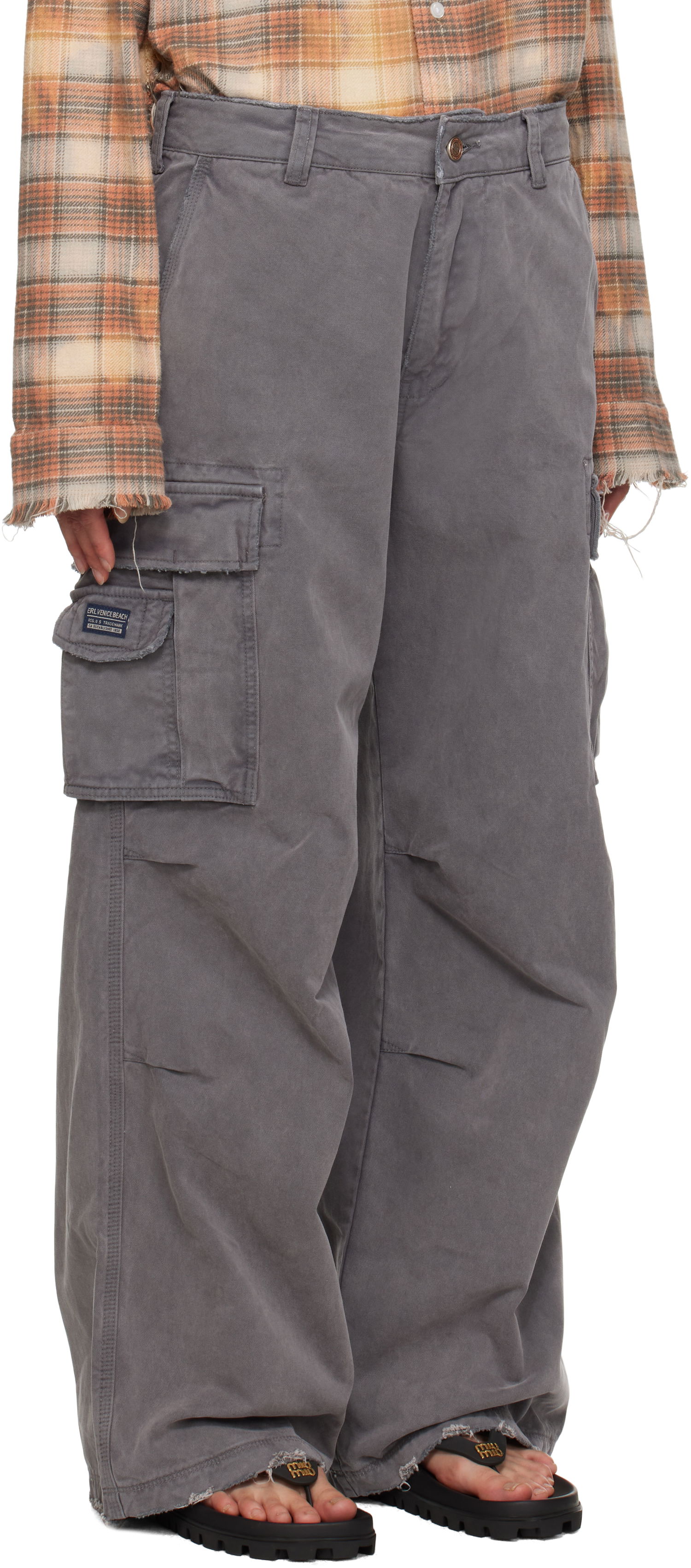 Карго панталони ERL Classic Camo Cargo Pants Сиво | ERL09P002, 1