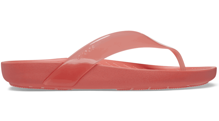 Кецове и обувки Crocs Splash Glossy Flips Червено | 208534-6VT, 0