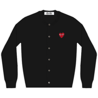Пуловер Comme des Garçons PLAY Heart Cardigan Черно | AZ N007 051 1, 0