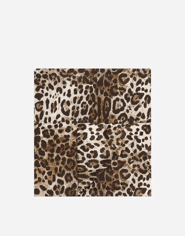 Домашен декор Dolce & Gabbana Dolce & Gabbana Cotton Sateen Leopard Print Duvet Cover Кафяво | TCE049TCAKFUL003, 1