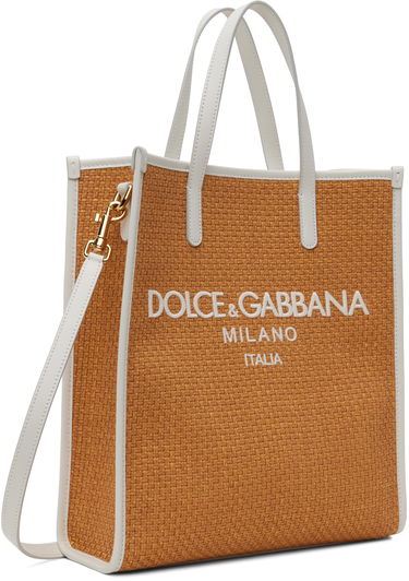 Голяма пазарска чанта Dolce & Gabbana Shopping Tote Bag Бежово | BB2259 AS525, 1