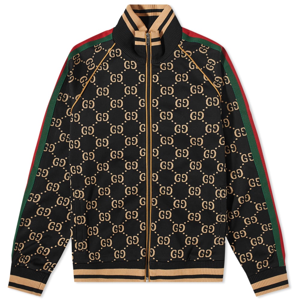 Яке Gucci All Over GG Velour Track Jacket Черно | 695955-XJEEI-1030, 0