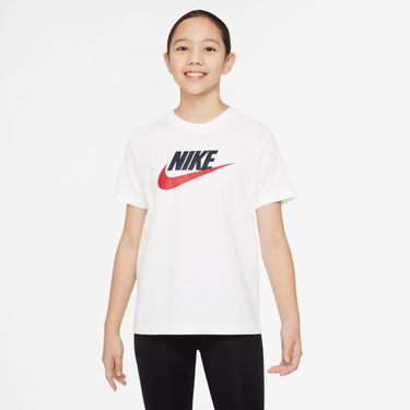 Тениска Nike Sportswear Big Kids T-Shirt Бяло | FZ5178-100, 0