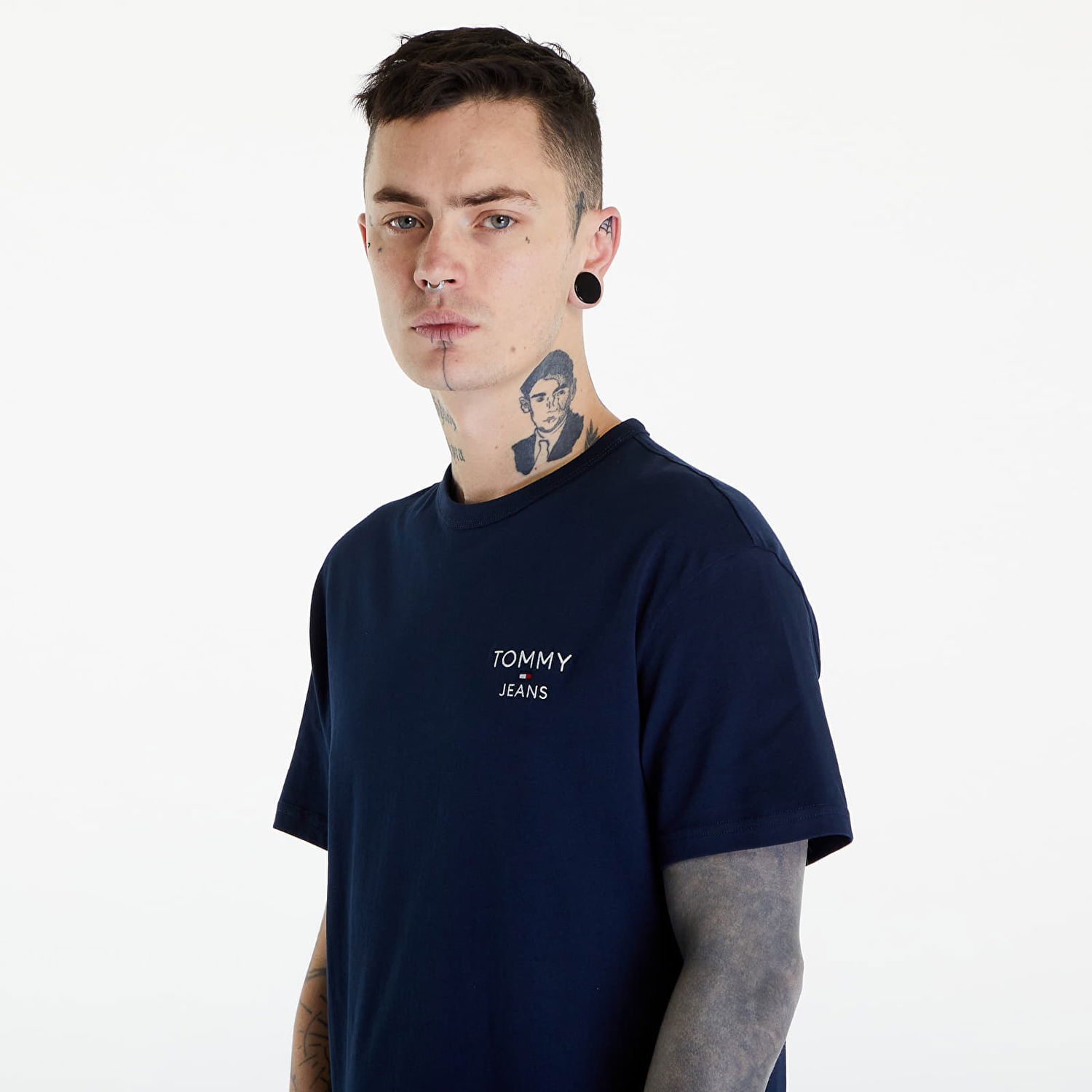 Тениска Tommy Hilfiger Reg Corp Tee Ext Blue Синьо | DM0DM18872 C1G, 1