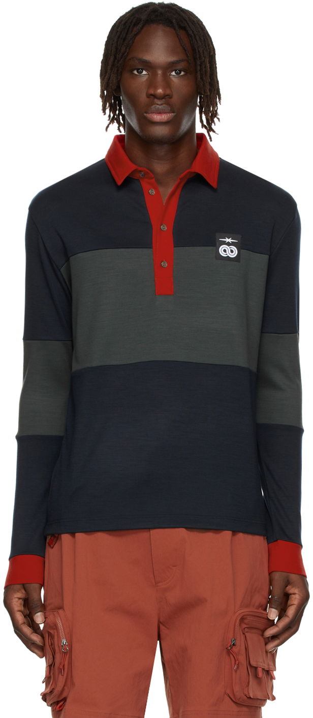 Поло тениска PHIPPS Phipps Reda Wool Long Sleeve Polo Многоцветен | T042 M A2 REDA 06009