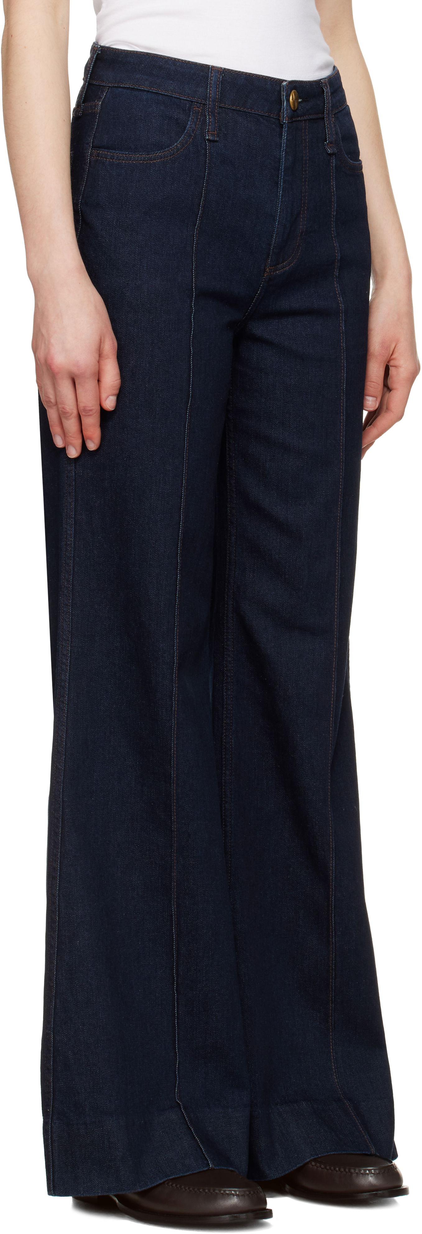 Дънки rag & bone rag & bone Skylar High-Rise Wide Leg Jeans Синьо | WDD25S3008VSRI, 1