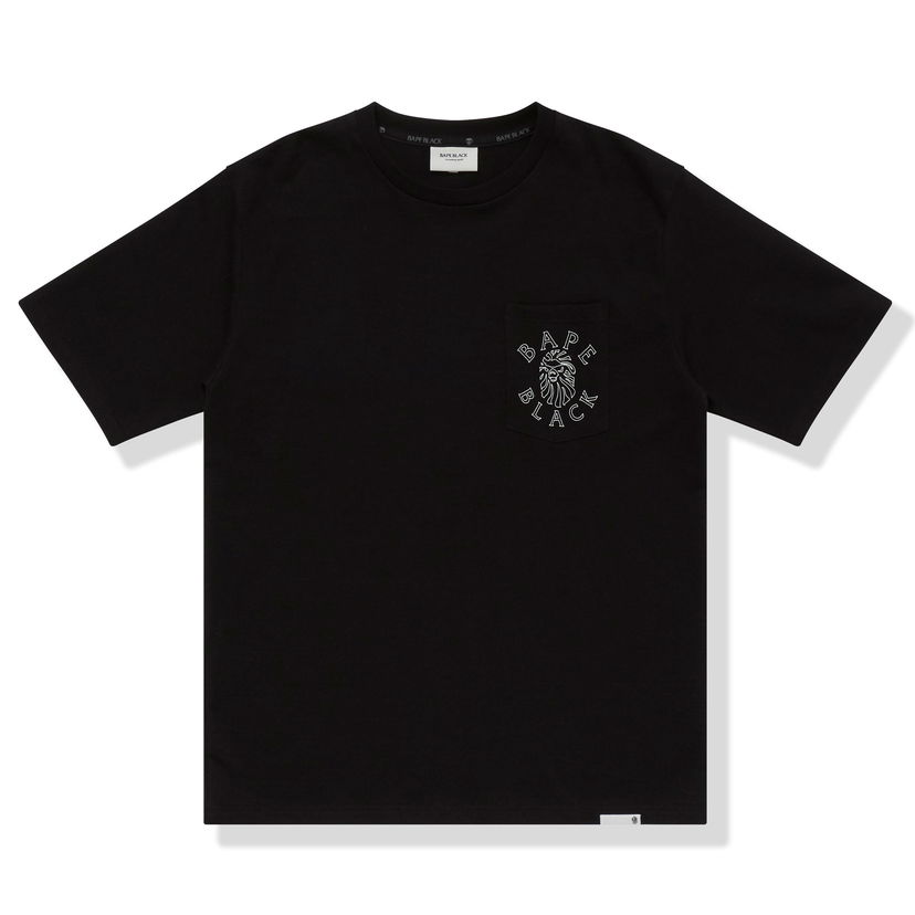 Тениска BAPE BAPE BLACK Logo Pocket Tee Black Черно | 1I20-109-006 BK