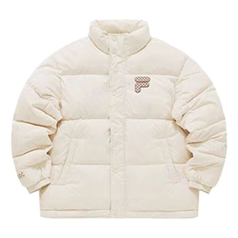 Пухо яке FILA Fusion Logo Printed Down Jacket Бяло | T11U343904F-BG