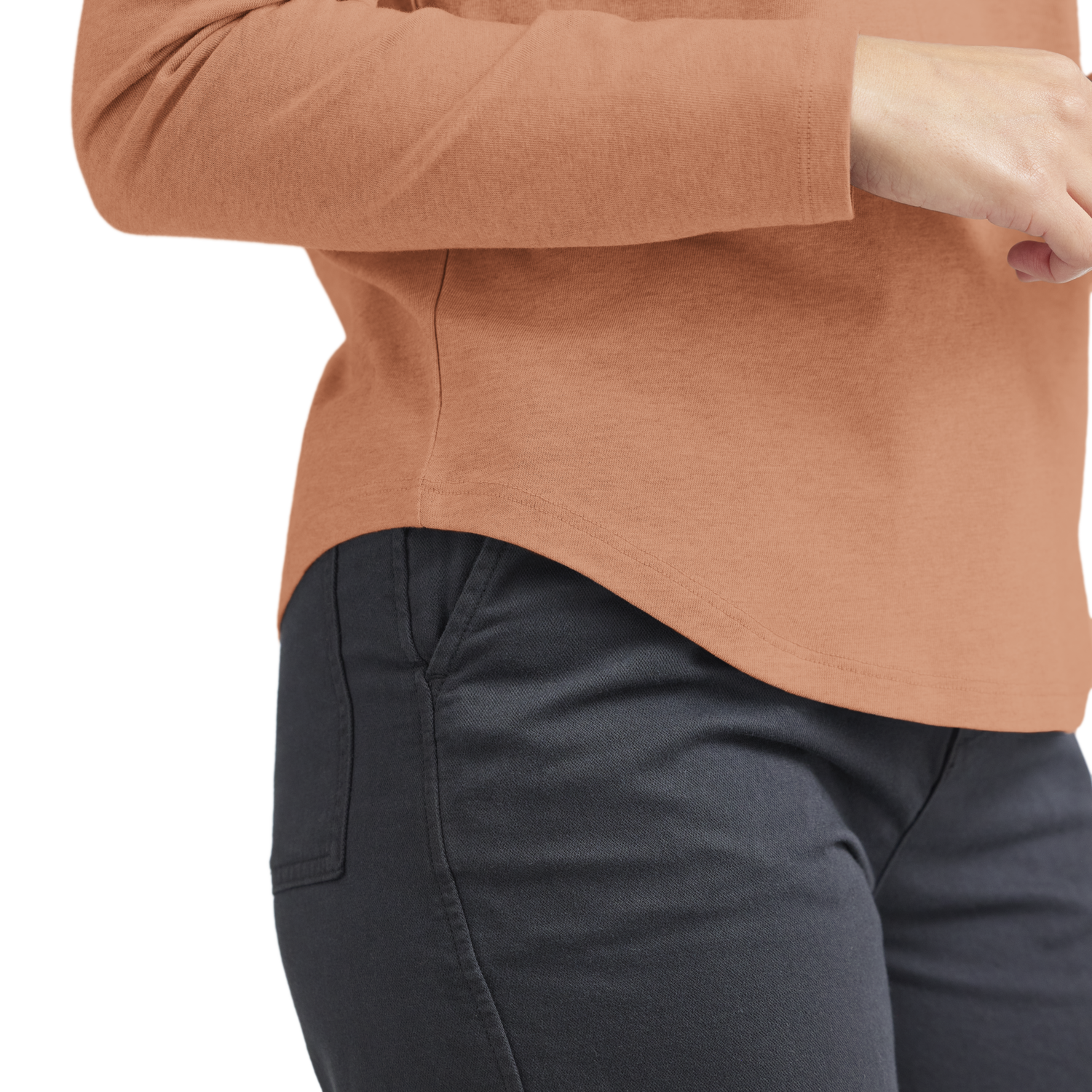 Тениска Allbirds Merino Long Sleeve Tee, Size XS Оранжево
 | A12106W, 1