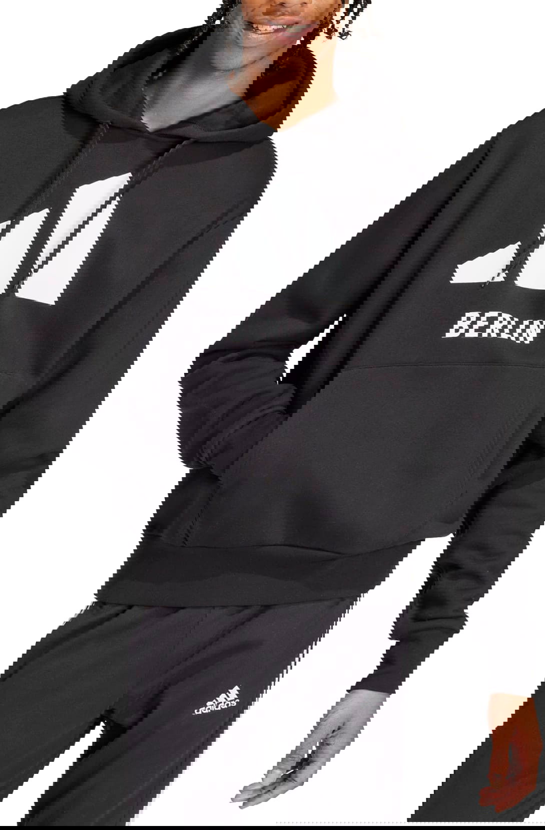 Суитчър adidas Originals BERLIN Pullover Hoodie Черно | iz0393, 0
