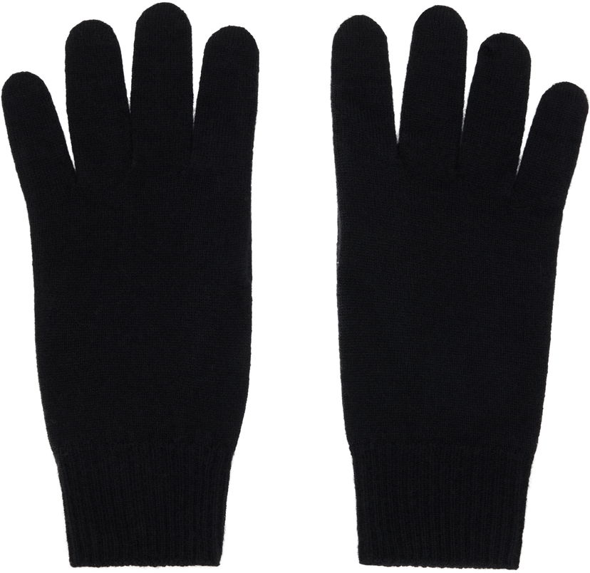 Ръкавици The Row The Row Leomarie Knit Gloves Черно | 10072-Y556