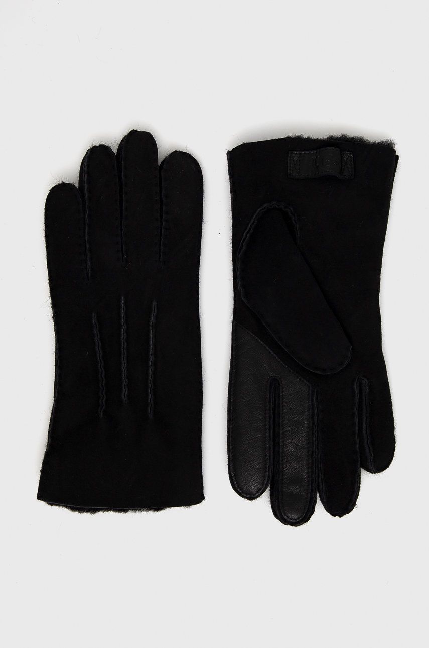 Ръкавици UGG Suede Gloves Черно | 18712, 0