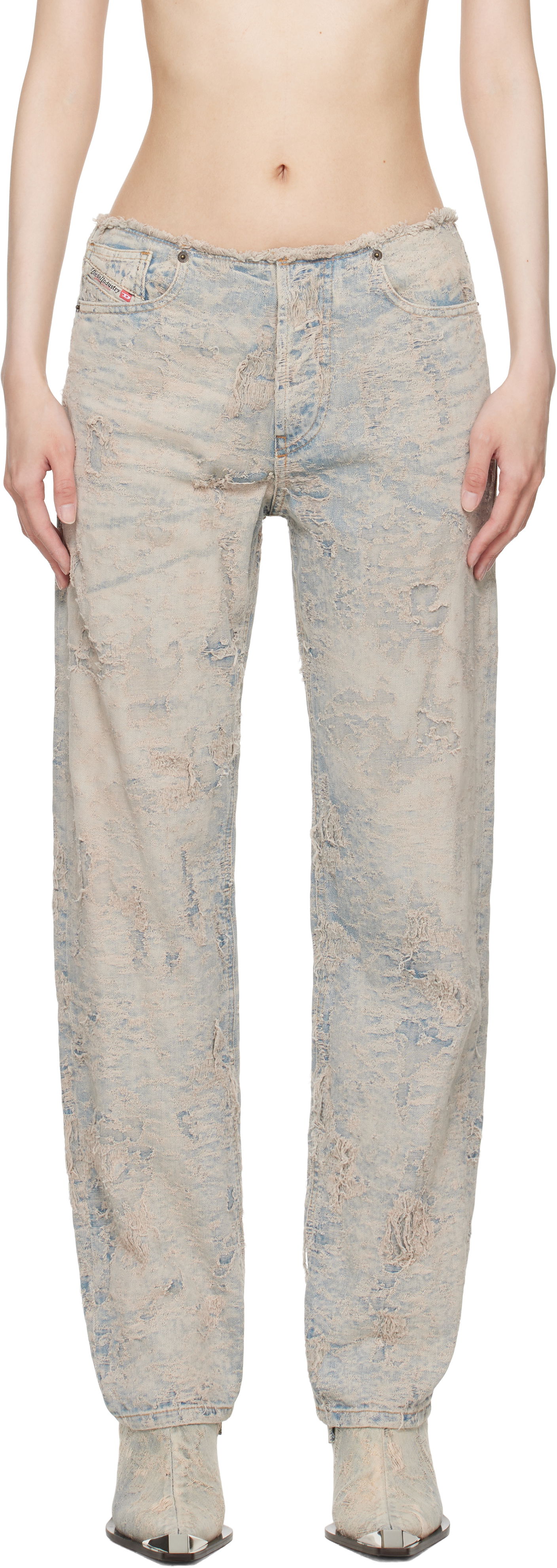 Дънки Diesel 1988 D-Ark 007y5 Distressed Jeans Синьо | A16489 007Y5, 0