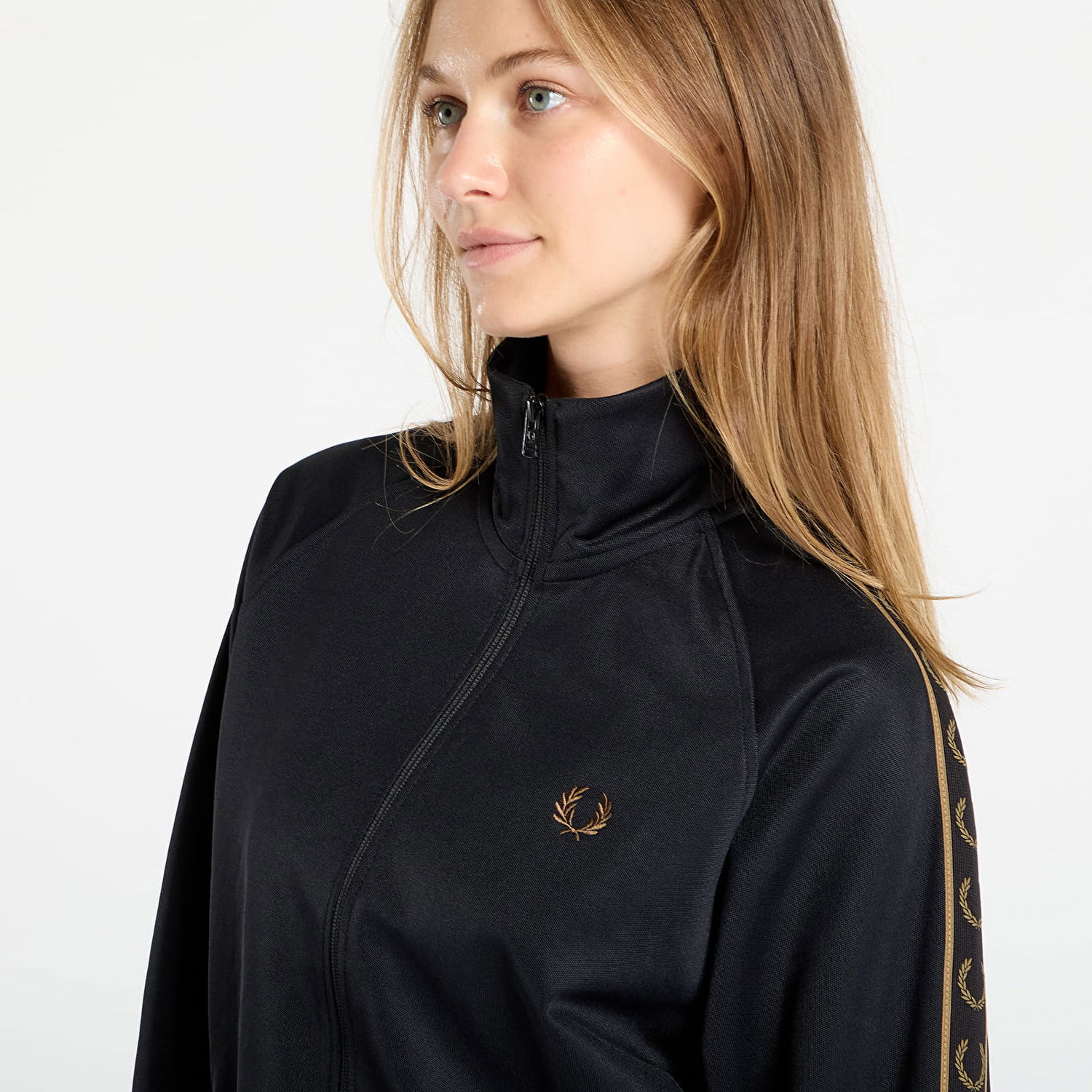Яке Fred Perry Fred Perry Contrast Tape Track Jacket Черно | J5557 S77, 1